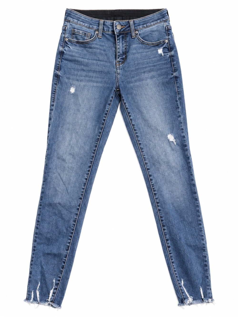 LuLaRoe 26 Blue Distressed Skinny Jeans stretch waist